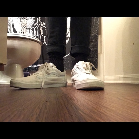 White vans old skools size 11.5 - Picture 2 of 3